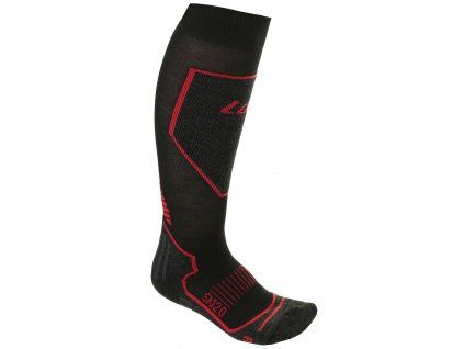 Ponožky Lenz Skiing 2.0 black/red