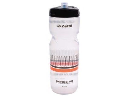 Lahev Zefal Sense M80 - Průsvitná/černá, oranžová