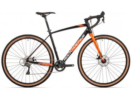 Rock Machine Gravelride 200 2022 - Gloss Black/Brick Orange/Silver (Velikost XL)