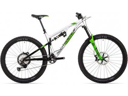 Rock Machine Blizzard 90-297 Rz 2022 - Gloss Silver/Black/Dvo Green (Velikost XL)