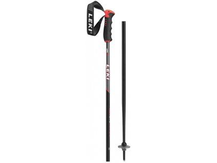 LEKI Poles Neolite Airfoil - black-fluorescent red-white (Velikost 135)