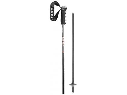 LEKI Poles Neolite Carbon - black-fluorescent red-white (Velikost 135)