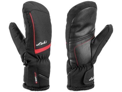 LEKI Mia Junior Mitt - black-rose (Velikost 7)