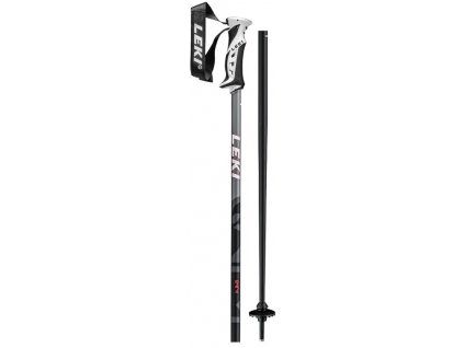 LEKI Poles QNTM - black-lightanthracite-fluorescent red (Velikost 135)