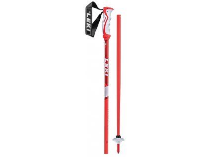 LEKI Poles Neolite - fluorescent red-bloodred-white (Velikost 135)