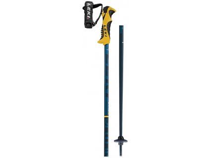 LEKI Poles Spitfire Lite S - denimblue-aegeanblue-mustardyellow (Velikost 120)