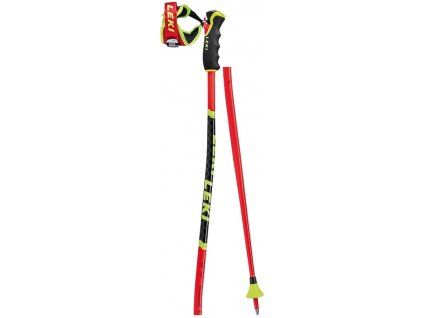 LEKI Poles WCR TBS GS 3D - fluorescent red-black-neonyellow (Velikost 130)