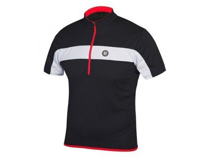 Cyklistický dres Etape FACE černá/bílá (Velikost XL)