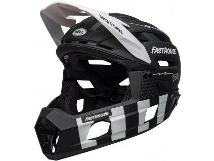 BELL Super Air R 2021 - Spherical Mat Black/White Fasthouse (Velikost L)