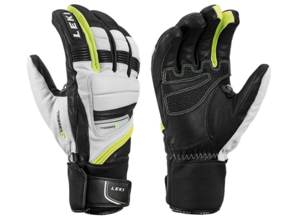 LEKI Griffin Prime S - white-black-yellow (Velikost 11)