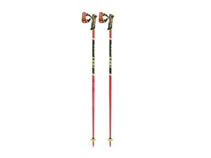 Leki Poles WCR SL 3D - bright red-black-neonyellow (Velikost 140)