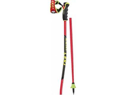 Leki Poles WCR GS Carbon 3D -  bright red-black-neonyellow (Velikost 135)