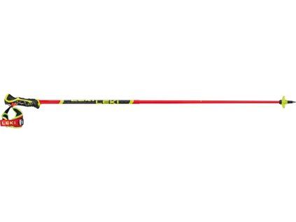 Leki Poles Venom SL 3D - bright red-black-neonyellow (Velikost 135)