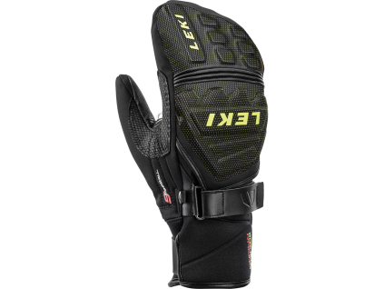Leki Race Coach C-Tech S Mitt - black-ice lemon (Velikost 11)