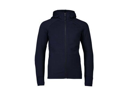 merino zip hood jr turmaline navy 130 2424