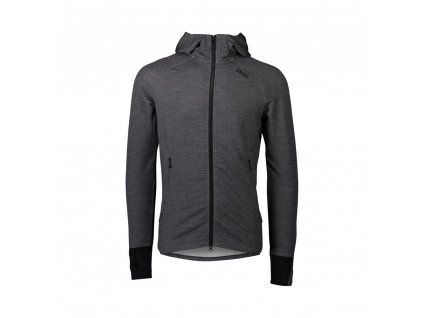 POC M's Merino Zip Hood - Sylvanite Grey Melange (Velikost XXL)