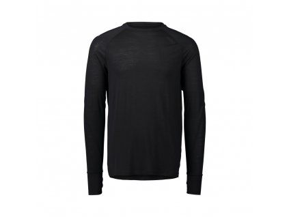 POC M's Light Merino Jersey - Uranium black (Velikost XXL)