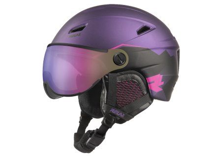 Lyžařská helma Relax 24 STEALTH - fialová / černá metalic (Velikost S)