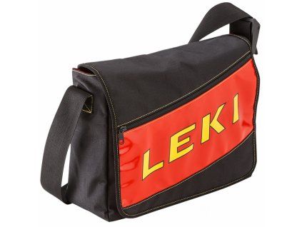 381119 leki messenger bag black red