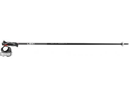 Leki Carbon 14 3D -  black-dark anthracite-bright red (Velikost 130)
