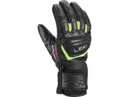 Leki WCR Team 3D Junior - black-ice lemon (Velikost 7)