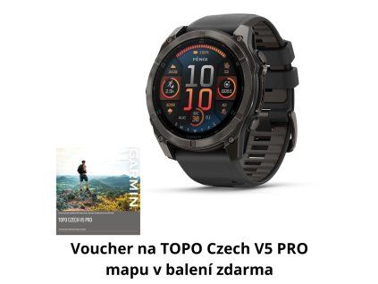Garmin Fenix 8 51mm AMOLED, Titan Sapphire Carbon Gray