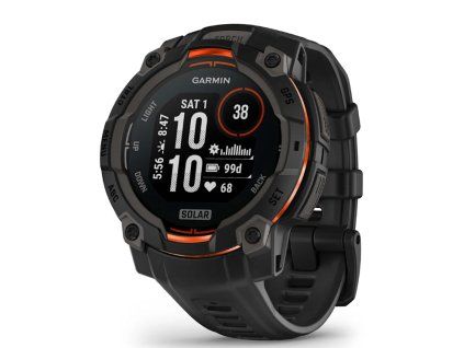 Garmin Instinct 3 Solar 45 mm - Černé s černým páskem