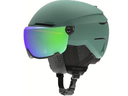 Lyžařská helma Atomic 25 SAVOR VISOR STEREO Green