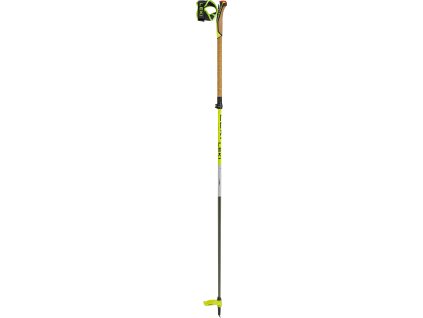 Leki Mezza Vario TR, naturalcarbon-neonyellow-white (Velikost 110-140 cm)