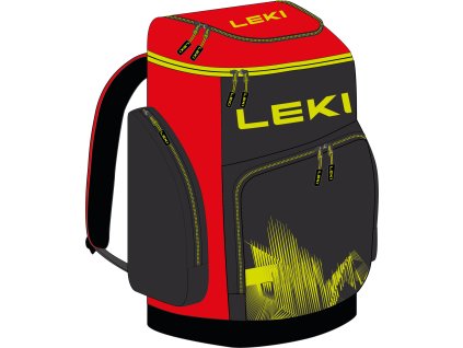 394507 leki skiboot bag wcr 85l bright red black neonyellow 60 x 40 x 35 cm