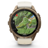 Garmin fenix 9 43 mm AMOLED inReach Gold Cream/Fog Gray